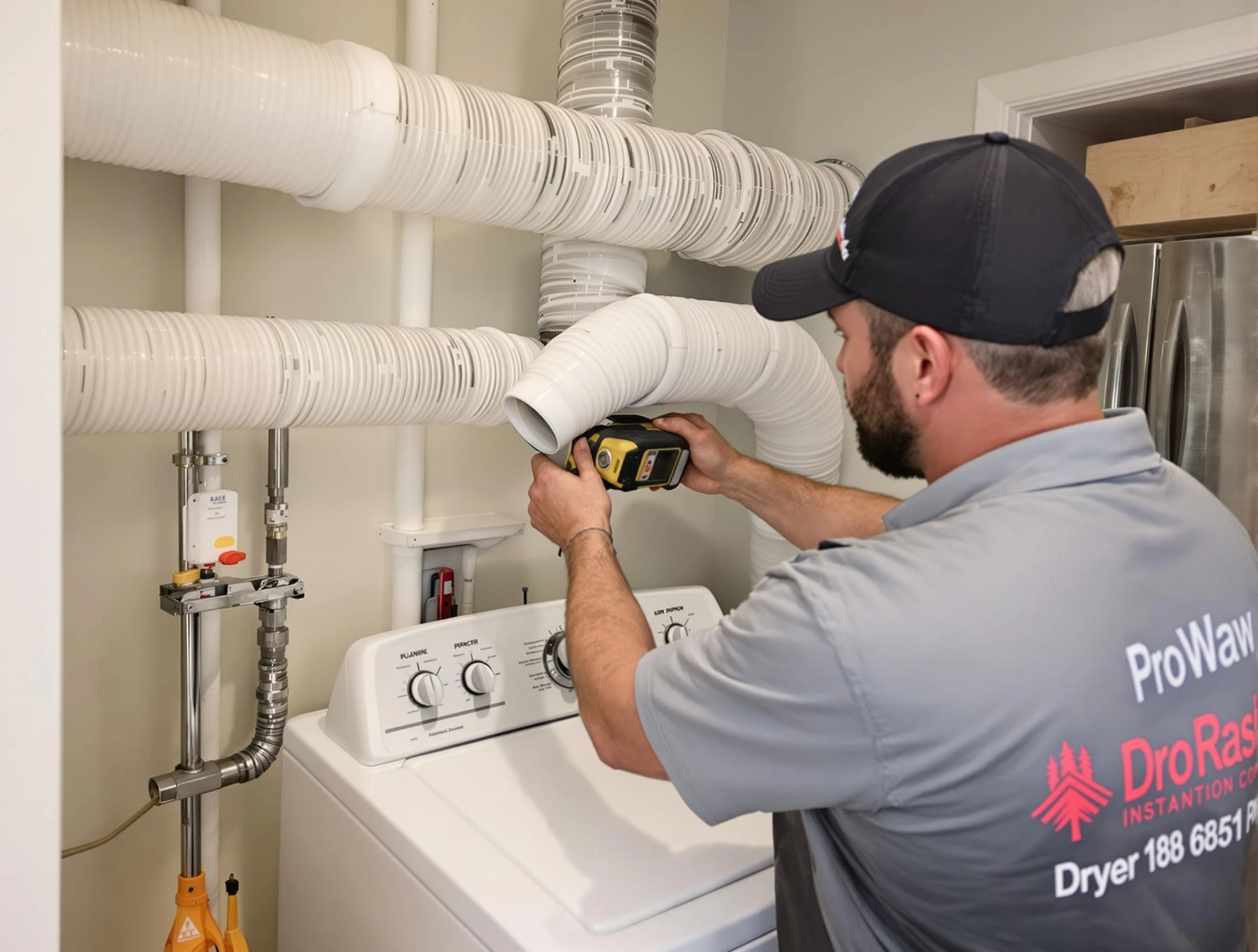 Professional dryer vent hose installation by Nolensville Dryer Vent Cleaning in Nolensville