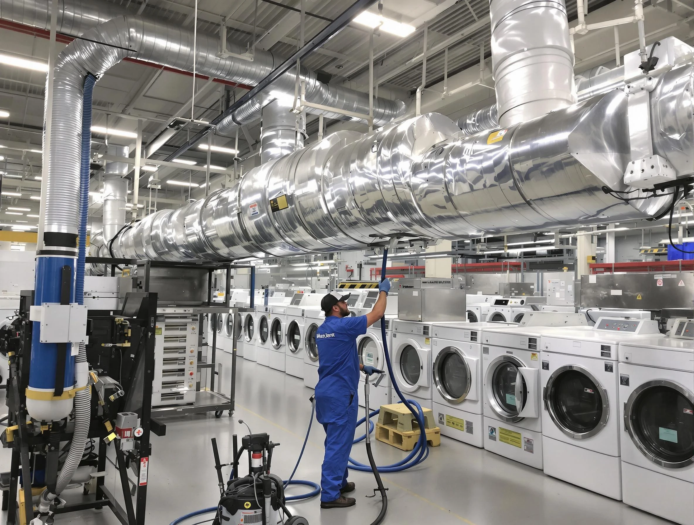 Nolensville Dryer Vent Cleaning team performing heavy-duty industrial dryer vent cleaning in Nolensville