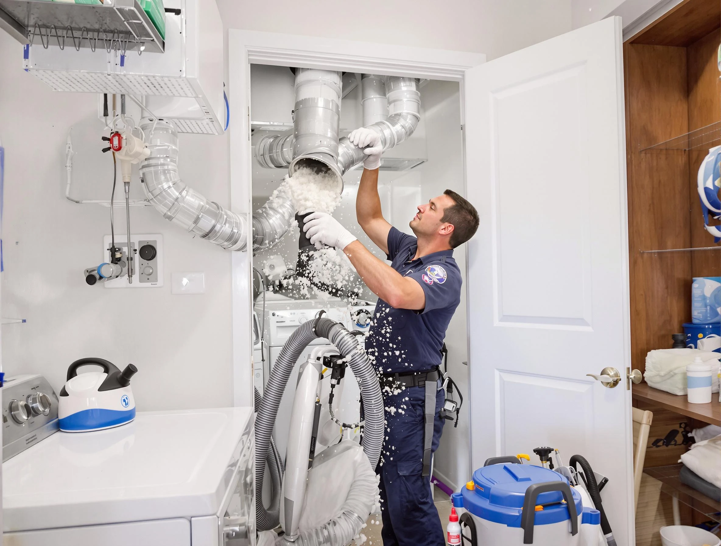 Nolensville Dryer Vent Cleaning technician delivering thorough residential dryer vent cleaning service in Nolensville